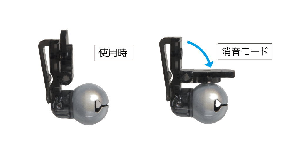 RUNBELL 使用時と消音モードの切り替え